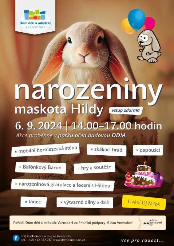 Narozeniny maskota Hildy 2024