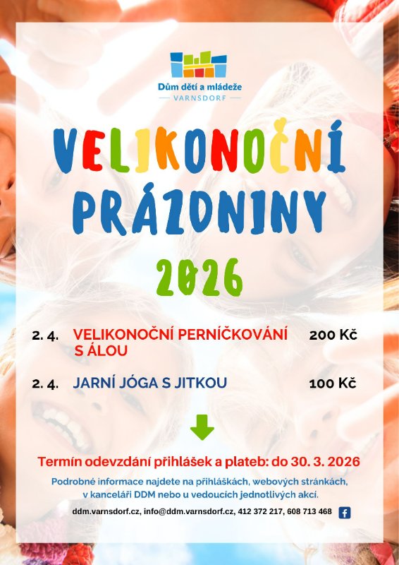 Velikonoční prázdniny 2026